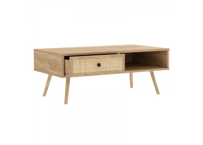 Τραπέζι σαλονιού Oslo pakoworld sonoma 110x59x41,5εκ