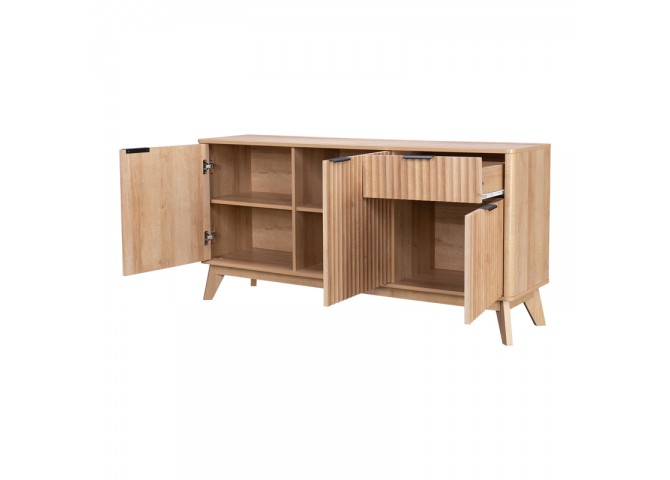 Μπουφές Hamea pakoworld mdf σε φυσική απόχρωση 150x39,5x73εκ
