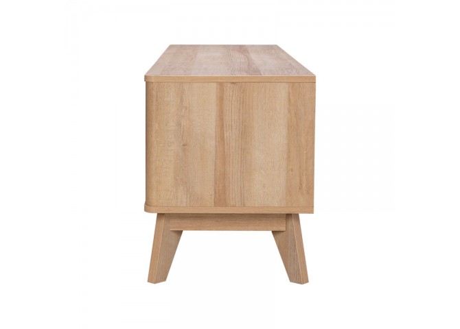 Έπιπλο τηλεόρασης Hamea pakoworld mdf σε φυσική απόχρωση 145x39,5x49εκ