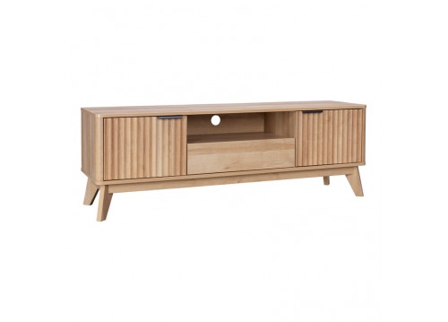 Έπιπλο τηλεόρασης Hamea pakoworld mdf σε φυσική απόχρωση 145x39,5x49εκ