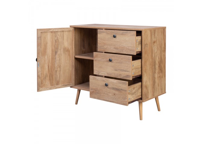 Μπουφές Oslo pakoworld σε sonoma απόχρωση 85x39x79εκ
