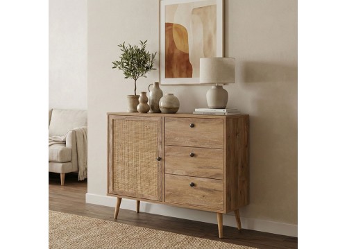Μπουφές Oslo pakoworld σε sonoma απόχρωση 85x39x79εκ