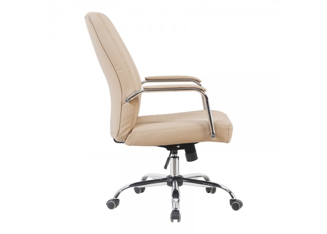 Καρέκλα γραφείου διευθυντή Mido pakoworld pu cappuccino 58x71x100-106εκ