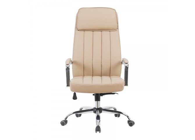 Καρέκλα γραφείου διευθυντή Morales pakoworld pu cappuccino 60x70x118-124εκ