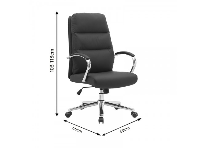 Καρέκλα γραφείου διευθυντή Normie pakoworld pu καφέ 58x65x103-111εκ