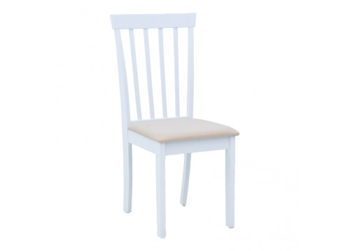 Καρέκλα Houston pakoworld σε λευκή απόχρωση 40x49x94εκ