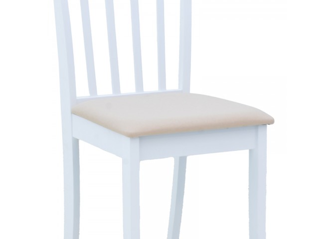 Καρέκλα Houston pakoworld σε λευκή απόχρωση 40x49x94εκ