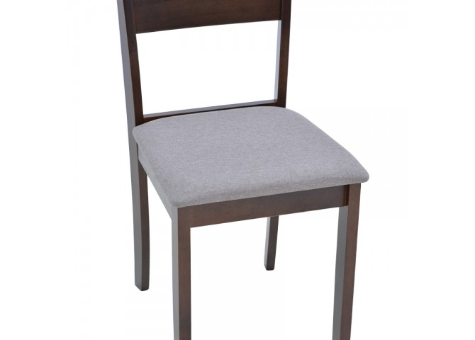 Καρέκλα Dallan  pakoworld σε καρυδί απόχρωση 40x47.5x89εκ