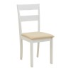 Καρέκλα Dallan pakoworld rubberwood λευκό 40x47.5x89εκ