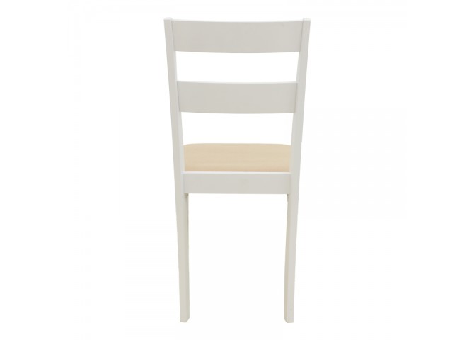 Καρέκλα Dallan pakoworld rubberwood λευκό 40x47.5x89εκ