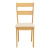 Καρέκλα Dallan pakoworld rubberwood σε φυσική απόχρωση 40x47.5x89εκ