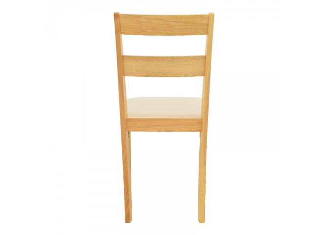 Καρέκλα Dallan pakoworld rubberwood σε φυσική απόχρωση 40x47.5x89εκ