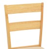 Καρέκλα Dallan pakoworld rubberwood σε φυσική απόχρωση 40x47.5x89εκ