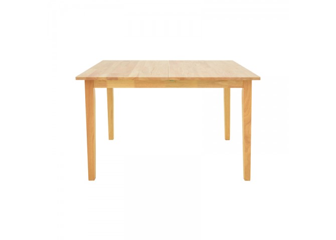 Tραπέζι επεκτεινόμενο Country pakoworld rubberwood σε φυσική απόχρωση 120-150x80x74εκ
