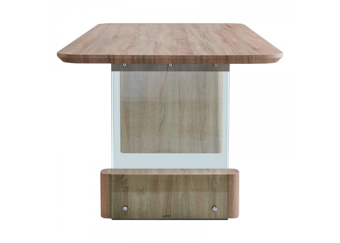 Tραπέζι Faghan pakoworld καφέ mdf 180x90x76εκ
