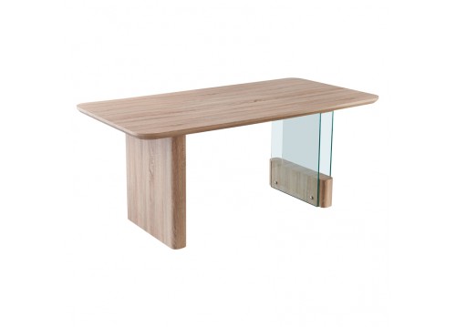 Tραπέζι Faghan pakoworld καφέ mdf 180x90x76εκ