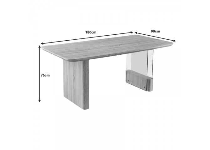 Tραπέζι Faghan pakoworld καφέ mdf 180x90x76εκ
