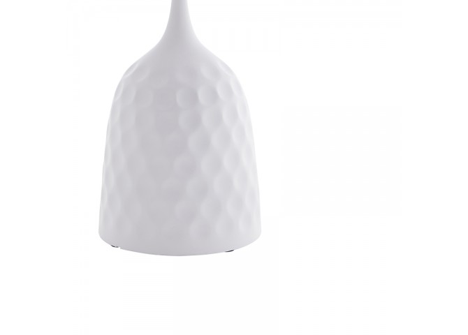Βοηθητικό τραπέζι Kousien Inart λευκό sintered stone Φ50x60εκ