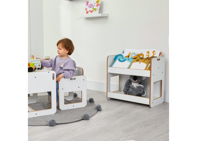 Ραφιέρα Dovere pakoworld λευκό mdf 56x34x55εκ