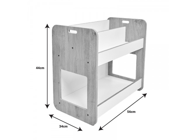 Ραφιέρα Dovere pakoworld λευκό mdf 56x34x55εκ