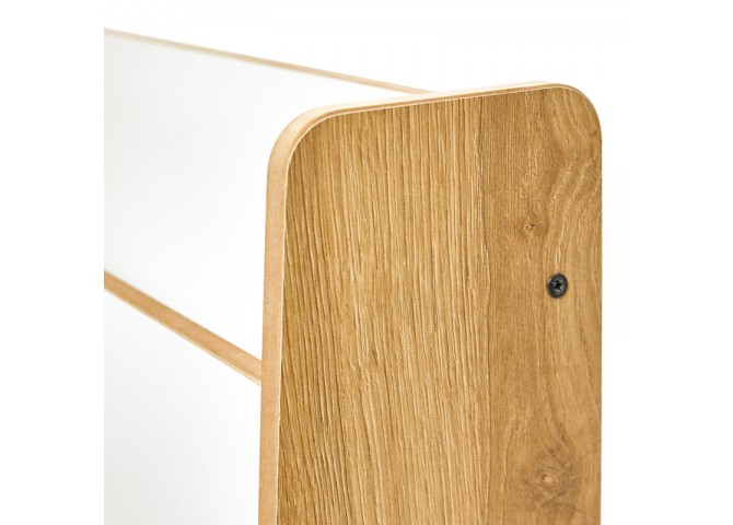 Ραφιέρα Crane pakoworld φυσικό-λευκό mdf 57x34x55εκ