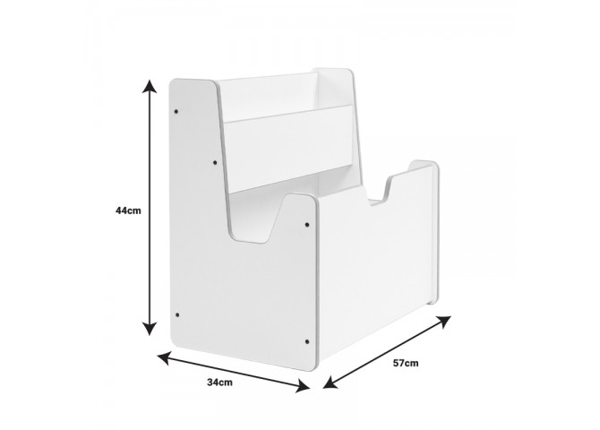 Ραφιέρα Crane pakoworld λευκό mdf 57x34x55εκ