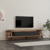 Έπιπλο τηλεόρασης Astry pakoworld καρυδί με ανθρακί 180x36,8x45εκ