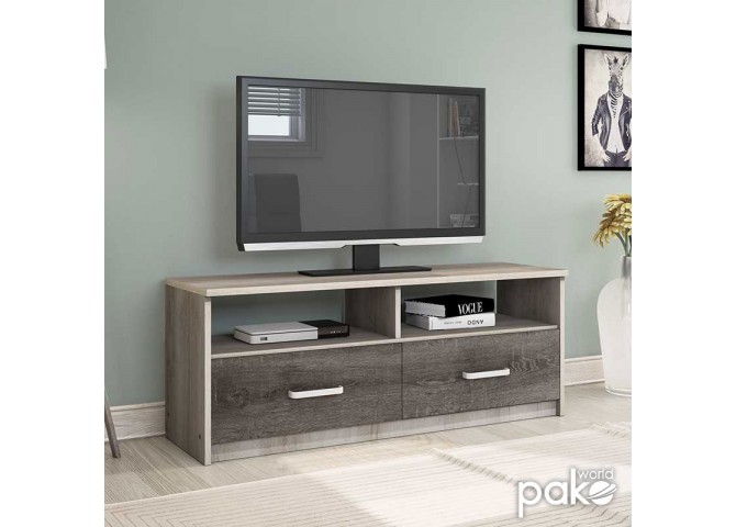 Έπιπλο τηλεόρασης OLYMPUS pakoworld χρώμα castillo-toro 120x39,5x50εκ