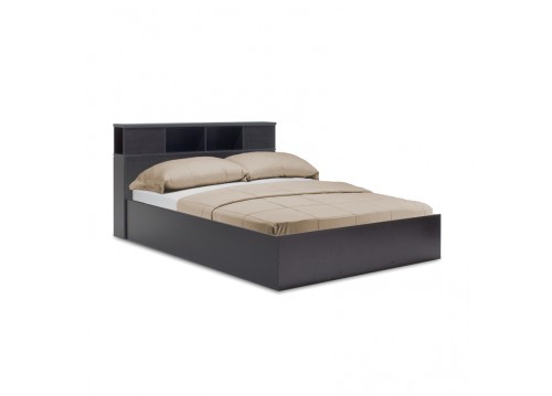 Κρεβάτι OLYMPUS pakoworld σε χρώμα wenge 140x200εκ