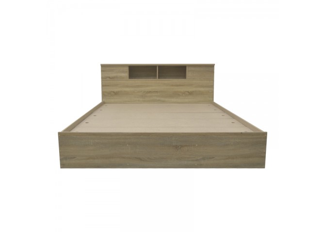 Κρεβάτι διπλό OLYMPUS pakoworld σε sonoma απόχρωση 160x200εκ