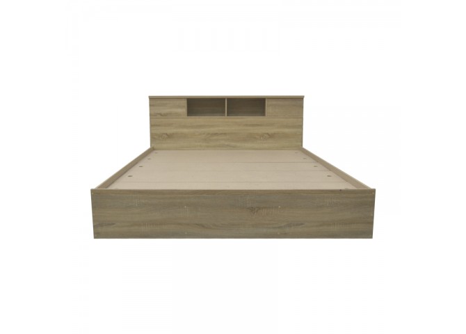 Κρεβάτι OLYMPUS pakoworld σε sonoma απόχρωση 140x200εκ