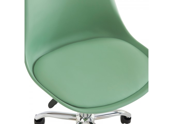 Καρέκλα γραφείου Gaston II pakoworld μέντα pp-pu 48x57x77-90εκ