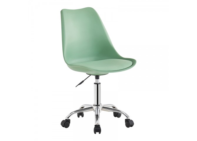 Καρέκλα γραφείου Gaston II pakoworld μέντα pp-pu 48x57x77-90εκ