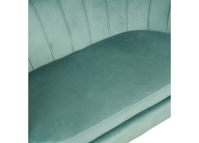 Καναπές 2θέσιος Daimon pakoworld βελούδο σε φυστικί απόχρωση 134x70x77εκ