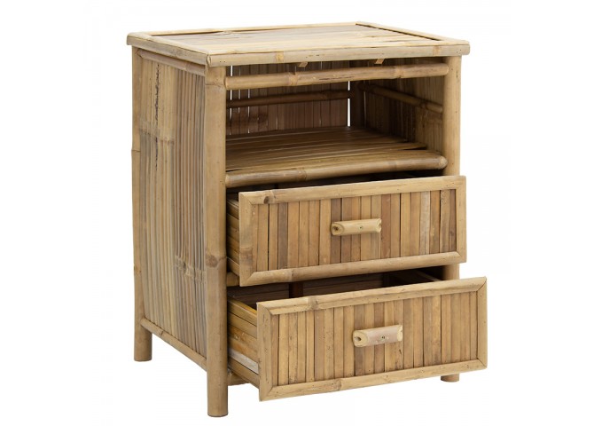 Κομοδίνο Ofra pakoworld bamboo φυσικό 56x46x69εκ