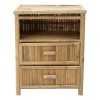 Κομοδίνο Ofra pakoworld bamboo φυσικό 56x46x69εκ