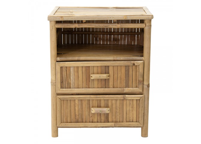 Κομοδίνο Ofra pakoworld bamboo φυσικό 56x46x69εκ