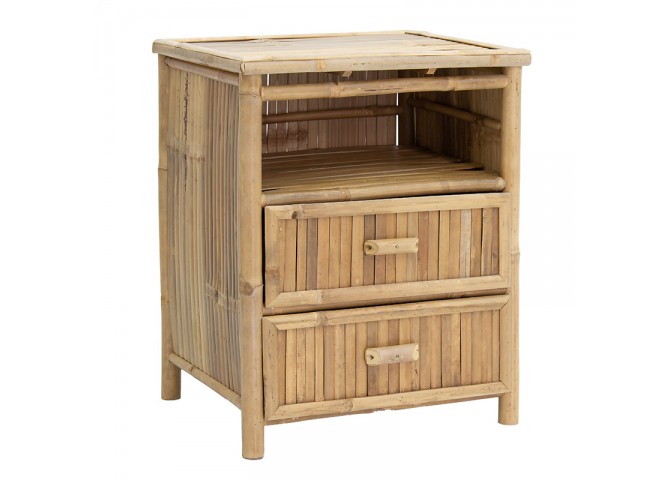 Κομοδίνο Ofra pakoworld bamboo φυσικό 56x46x69εκ