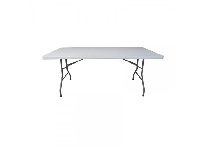 Τραπέζι catering-συνεδρίου Aprilia pakoworld λευκό μονοκόμματη επιφάνεια 152x76x74εκ