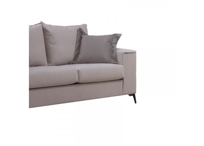 Καναπές Verona 2θέσιος cream - μαξιλάρια mocha 173x93x100εκ