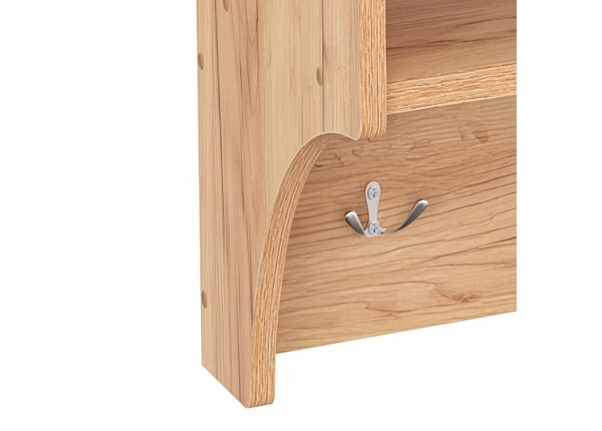 Κρεμάστρα Crosta pakoworld σε oak απόχρωση 80x28x40εκ