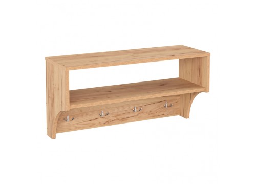 Κρεμάστρα Crosta pakoworld σε oak απόχρωση 80x28x40εκ