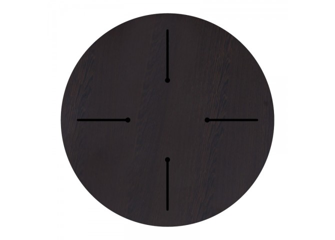 Επιφάνεια τραπεζιού Portico pakoworld HPL wenge Φ60εκ πάχους 12mm