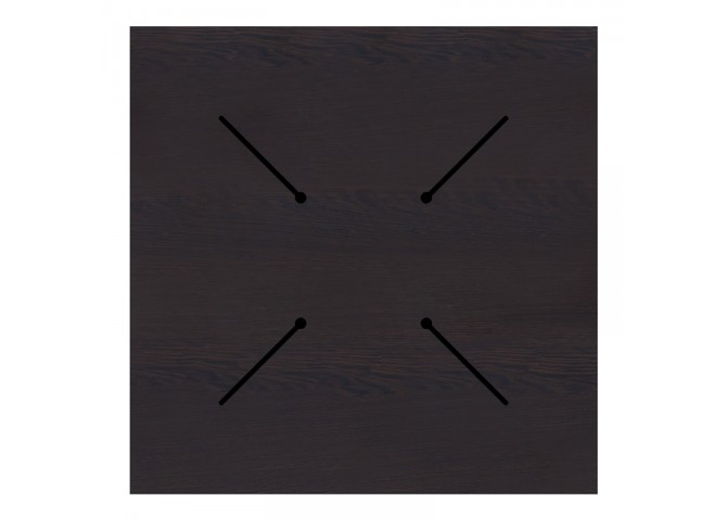 Επιφάνεια τραπεζιού Portico pakoworld HPL wenge 69x69εκ πάχους 12mm