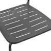 Καρέκλα Deraby pakoworld στοιβαζόμενη μαύρο μέταλλο 52.5x45.5x83εκ