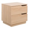 Κομοδίνο Verena I pakoworld σε φυσική απόχρωση 48x40x48εκ