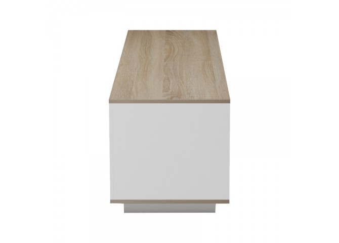 Έπιπλο τηλεόρασης Winey pakoworld σε sonoma-λευκή απόχρωση 180x44.5x44.5εκ