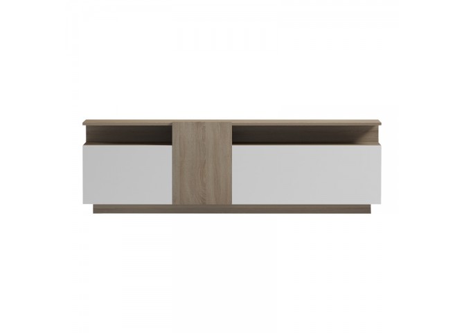 Μπουφές Vendora pakoworld σε sonoma-λευκή απόχρωση 150x29.5x46.3εκ
