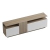 Μπουφές Vendora pakoworld σε sonoma-λευκή απόχρωση 150x29.5x46.3εκ