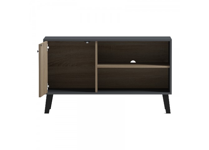 Έπιπλο τηλεόρασης Tuscany pakoworld sonoma-ανθρακί 100x40x51εκ